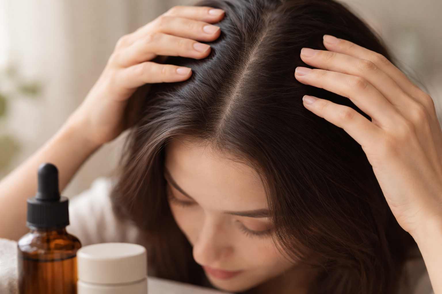 Cuoio capelluto sano e in equilibrio con capelli leggeri e luminosi