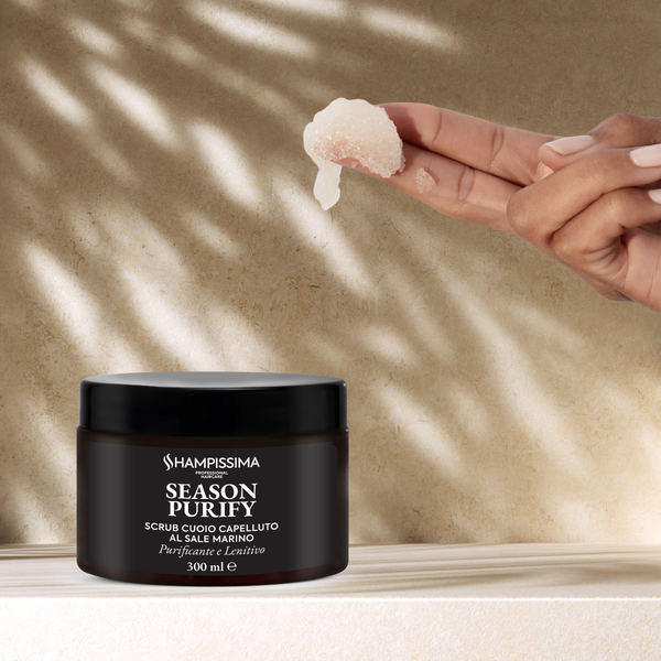 Scrub Cuoio Capelluto al Sale Marino, Purificante & Lenitivo, Ideale per Capelli Grassi e Cute Grassa, 300ml