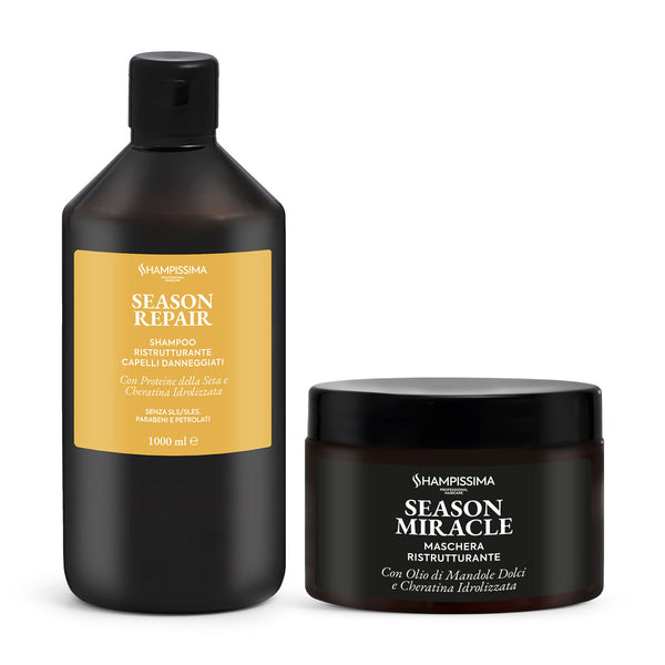 Shampoo Ristrutturante per Capelli Danneggiati | Riparatore, Nutriente e Protettivo