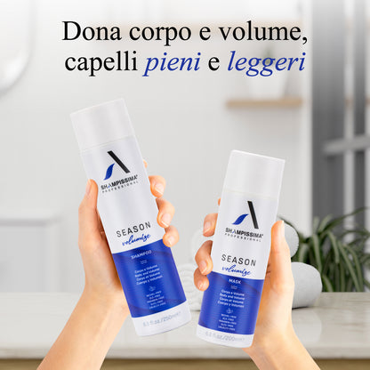 Shampoo e Maschera Volumizzante per Capelli Fini 250 ml + 200 ml