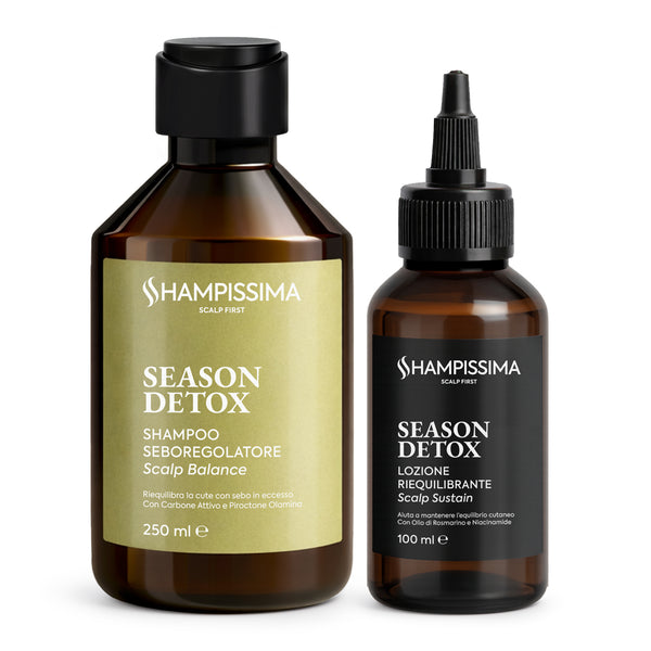 Shampoo Seboregolatore e Lozione Riequilibrante per Capelli e Cute Grassa, 250ml + 100ml