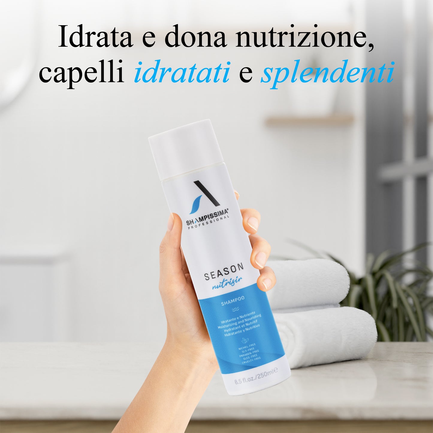 Shampoo Idratante e Nutriente per Capelli Secchi 250 ml