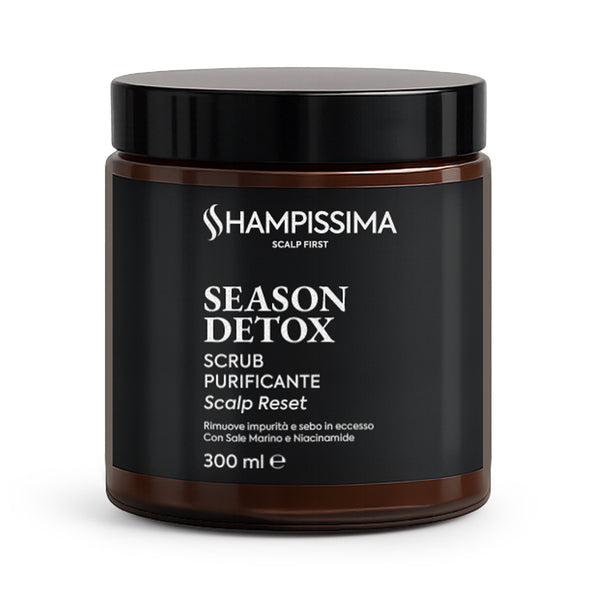Barattolo di scrub purificante al sale marino Shampissima per cuoio capelluto e cute grassa, 300ml