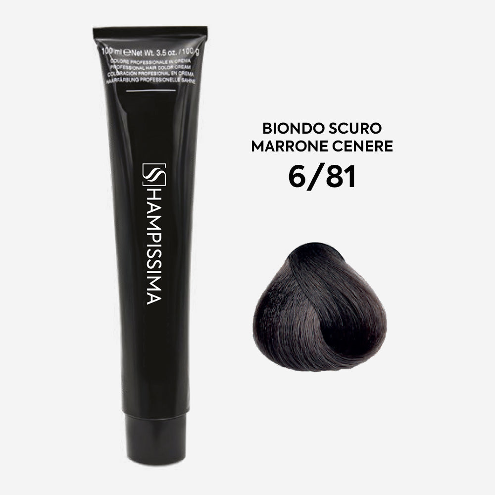 Rainbow Colore in Crema Biondo Scuro Marrone Cenere 6/81 - 100 ml