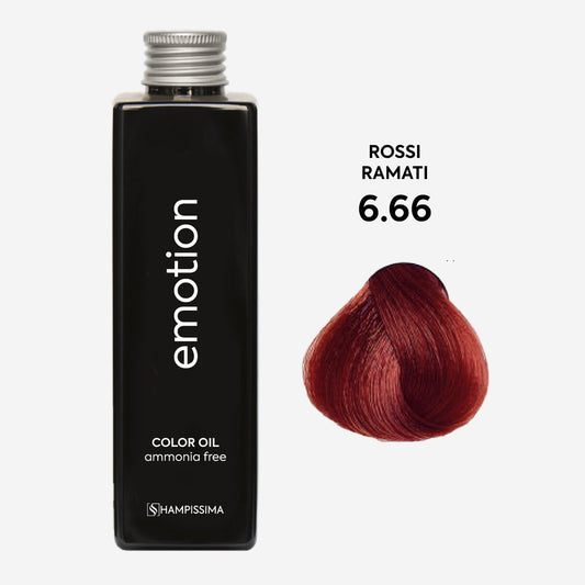 Emotion Colore in Olio Senza Ammoniaca Rossi Ramati 6.66 - 100 ml